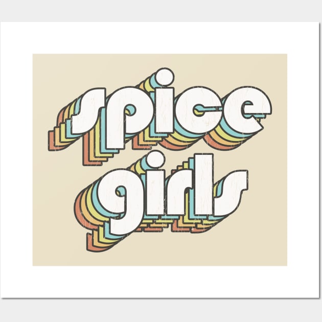 Spice Girls / Rainbow Vintage Wall Art by Jurou